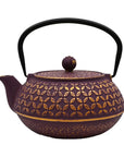 Purple Shippo Cast Iron Tea Pot 32oz