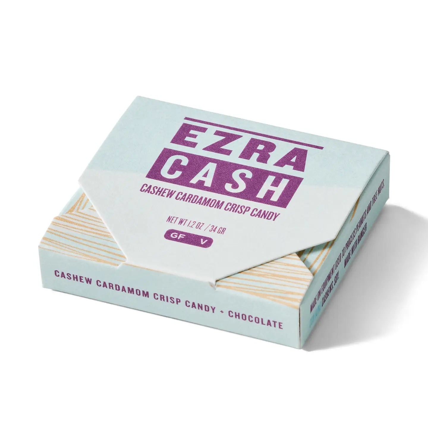 Ezra Cash - Cashew Cardamom Crisp Candy in Dark Chocolate
