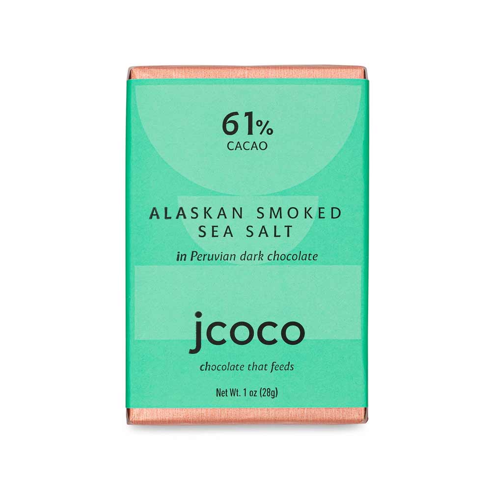 jcoco Alaskan Smoked Sea Salt 61% Mini