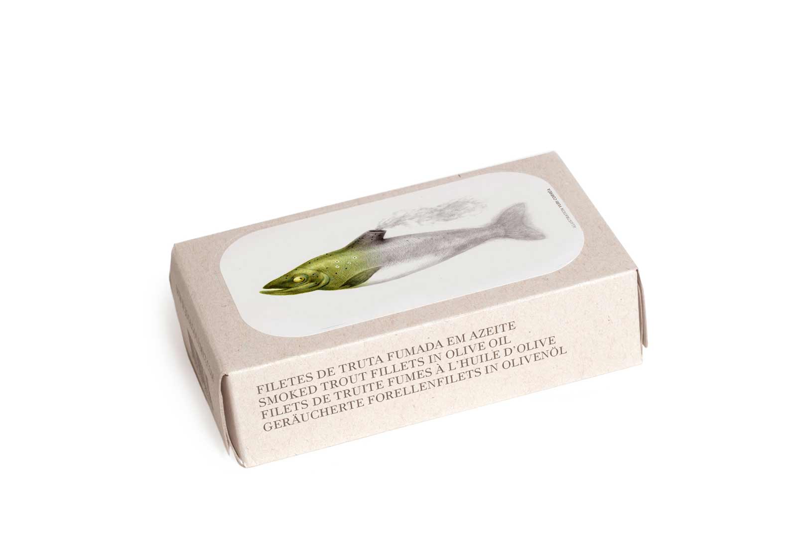 José Gourmet Smoked Trout Fillets in Olive Oil