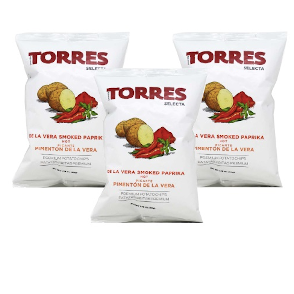 Torres De La Vera Hot Smoked Paprika Chips (50g)
